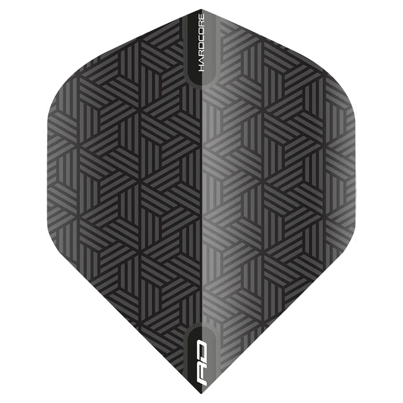 Hardcore XT Black Standard Dart Flights by Red Dragon