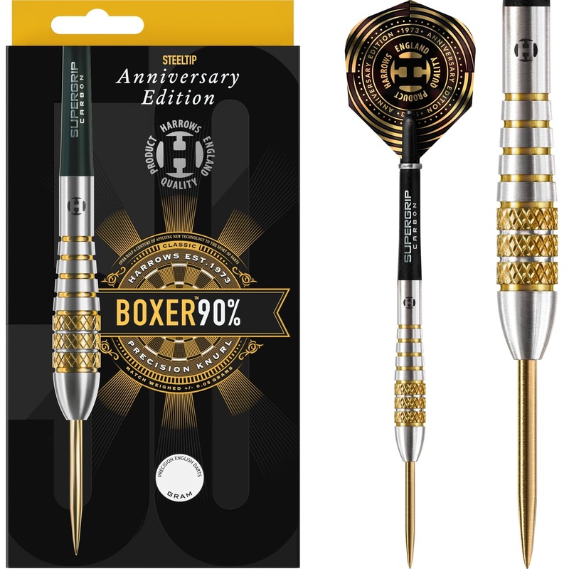 Harrows Boxer Darts – Steel Tip – 90% – Anniversary Edition – Bomb 22g