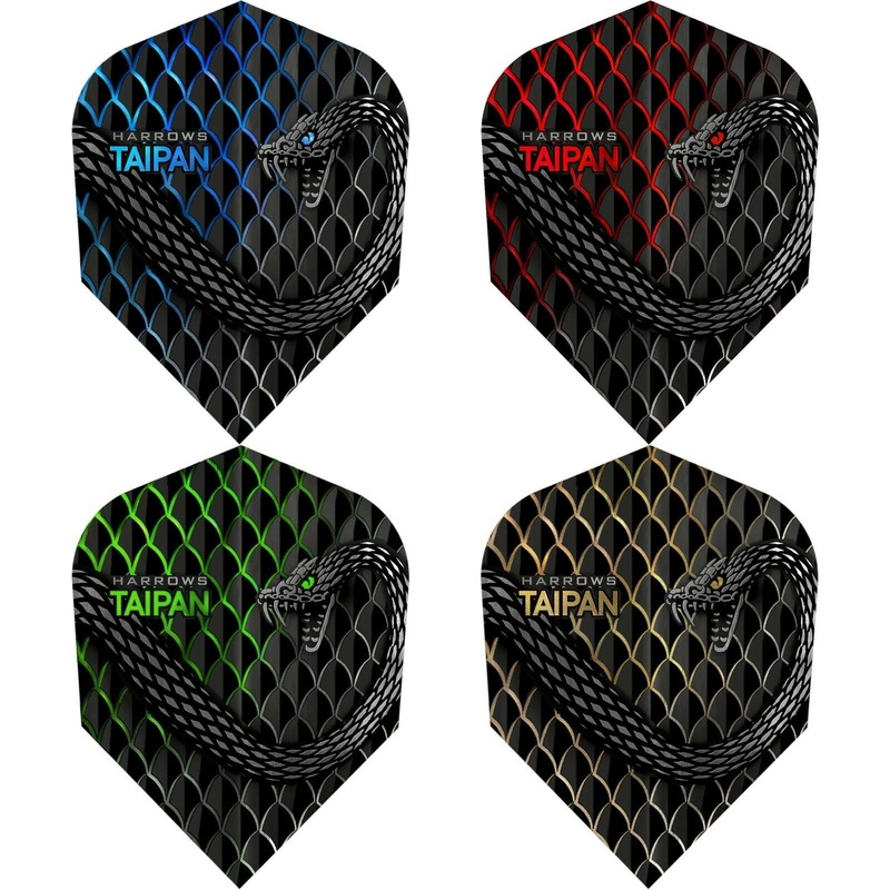 Harrows Taipan Dart Flights – No6 – Std Aqua Blue