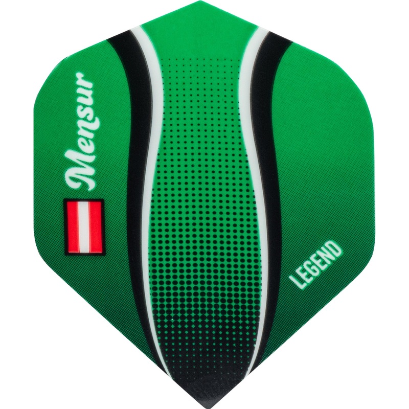*Legend Mensur Suljovic Dart Flights – 100 Micron – No2 – Std – Green
