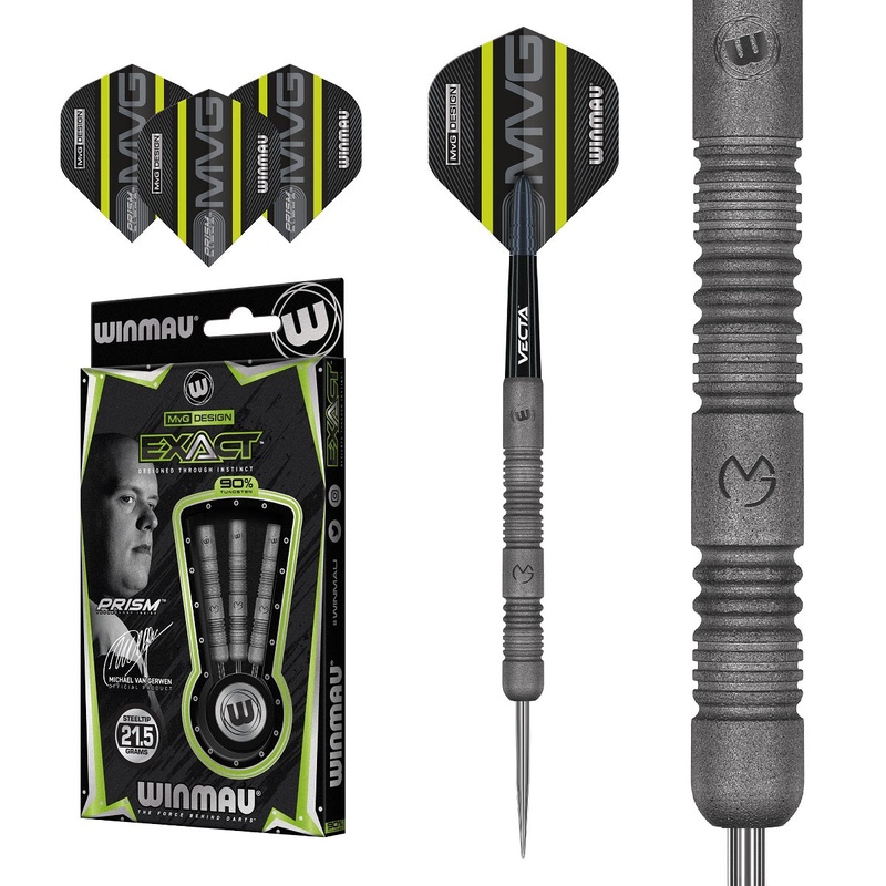 Michael van Gerwen MvG Exact 90% Tungsten Steel Tip Darts by Winmau 21.5 Gram