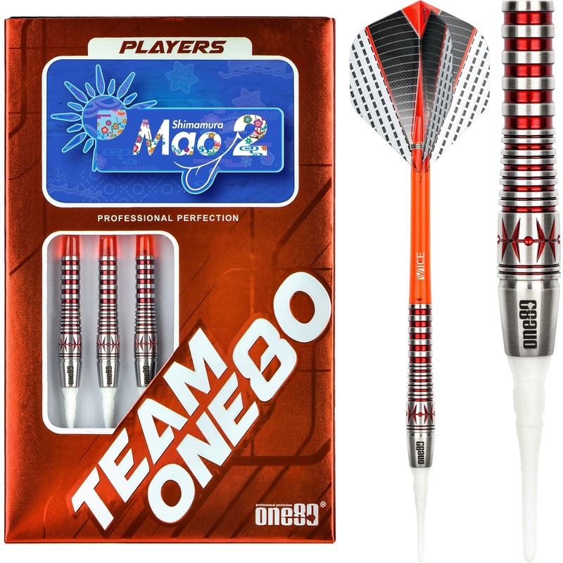 *One80 Mao Shimamura Darts – Soft Tip – Signature V2 16g