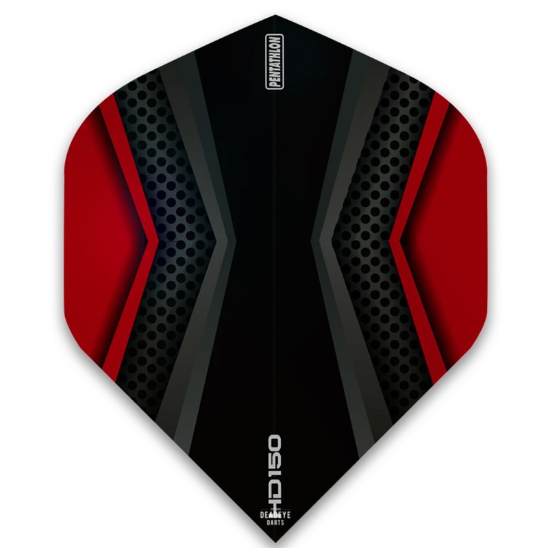 Pentathlon HD150 Dart Flights Red No2 Standard