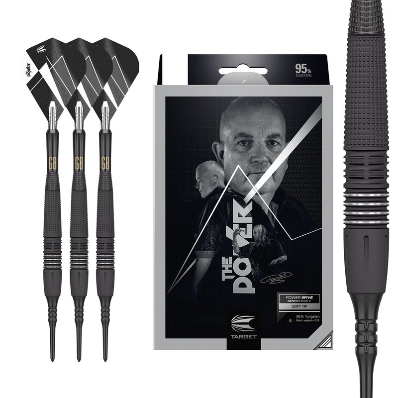 Phil Taylor Power 9five G8 95% Soft Tip Darts by Target 18 Gram