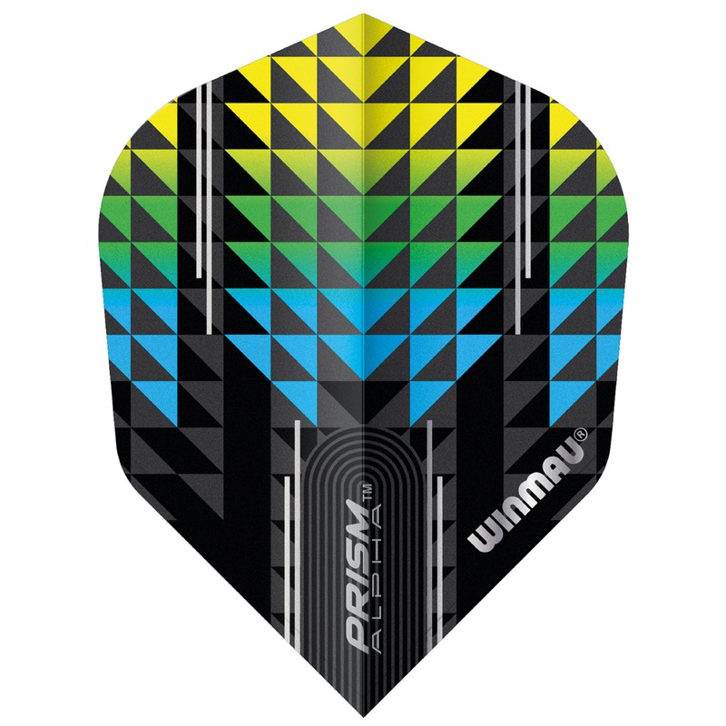 Prism Alpha Blue & Yellow No6 Dart Flights by Winmau