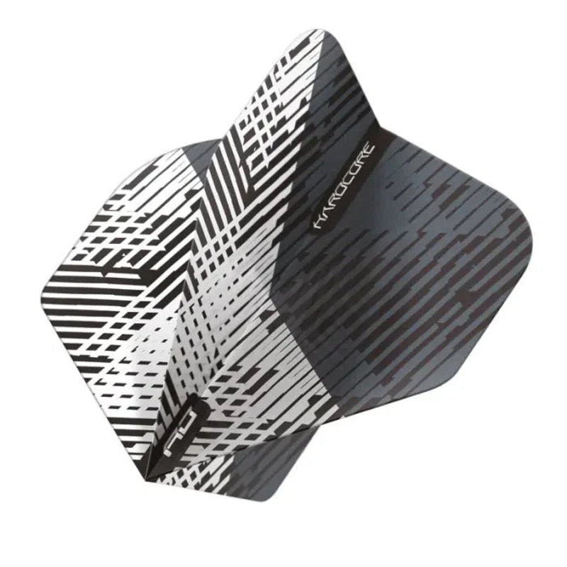 Red Dragon Hardcore Radical Grey & Black Fleck Standard Flights