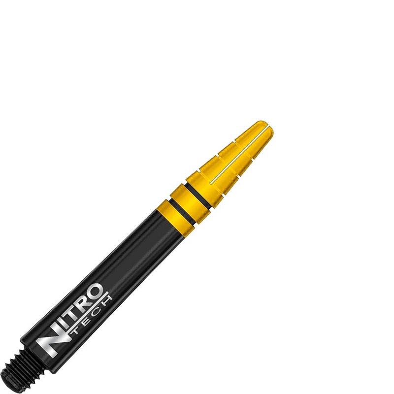 Red Dragon Nitrotech Dart Shafts – Short Black and Gold
