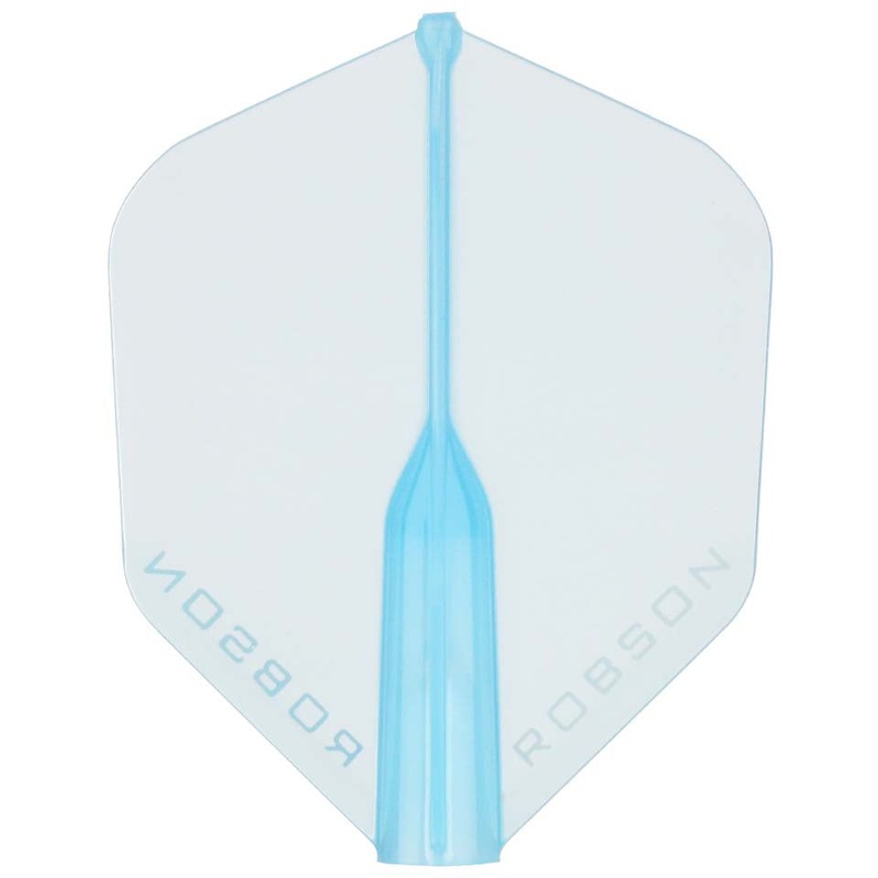 Robson Plus Crystal Dart Flights – Shape Blue