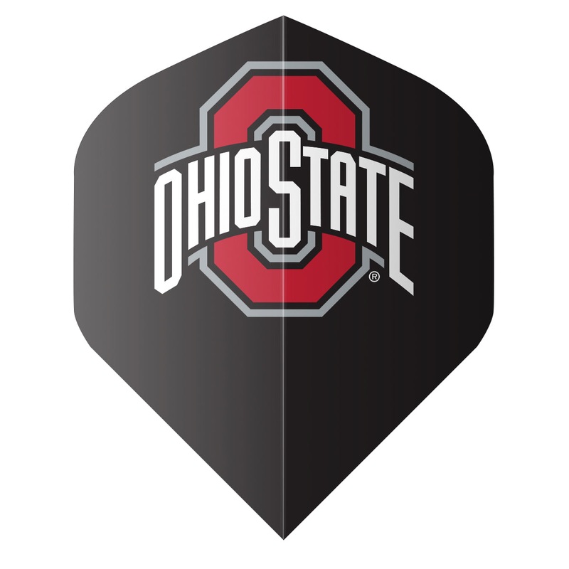 Shot NCAA Ohio State Buckeyes Flight Set Black Standard 100 Micron Polymer