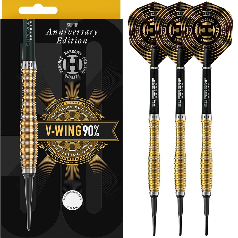 V-Wing 90% Tungsten Soft Tip Darts by Harrows 18 Gram