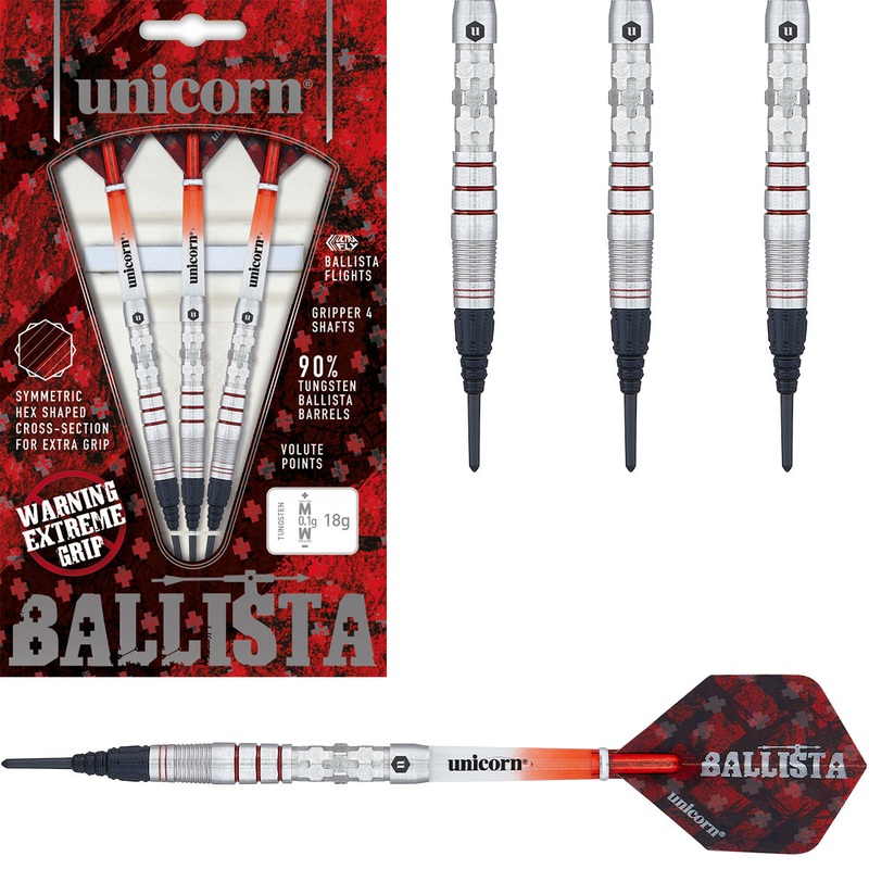 Ballista Style 3 90% Tungsten Dart Soft Tip Darts by Unicorn 18 Gram