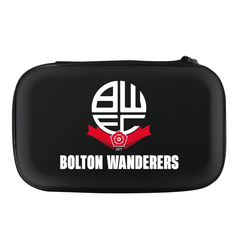 Bolton Wanderers Large Darts Case – Black – BWFC – W1 – Club Logo with Name