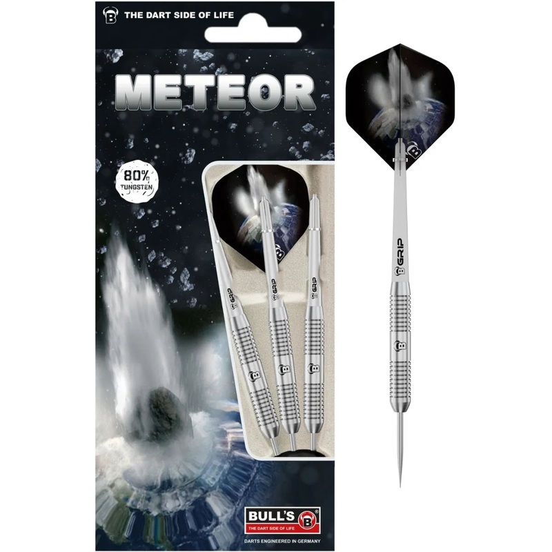 Bull’s DE Meteor 80% Tungsten Steel Tip Darts – MT1 – Ringed 20g