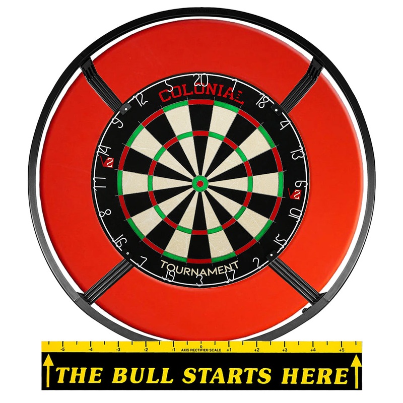 Colonial Steel Tip Dartboard Bundle – Red