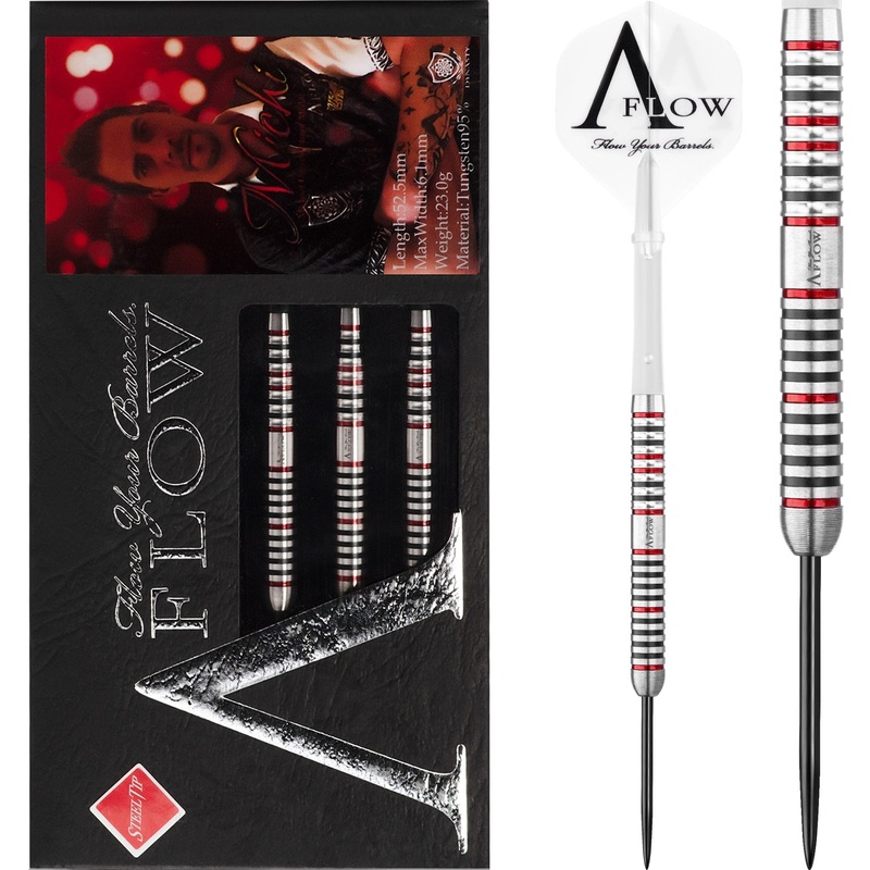 *Dynasty Darts – Black Line – Steel Tip – Michael Unterbuchner – Michi – Black & Red 21g