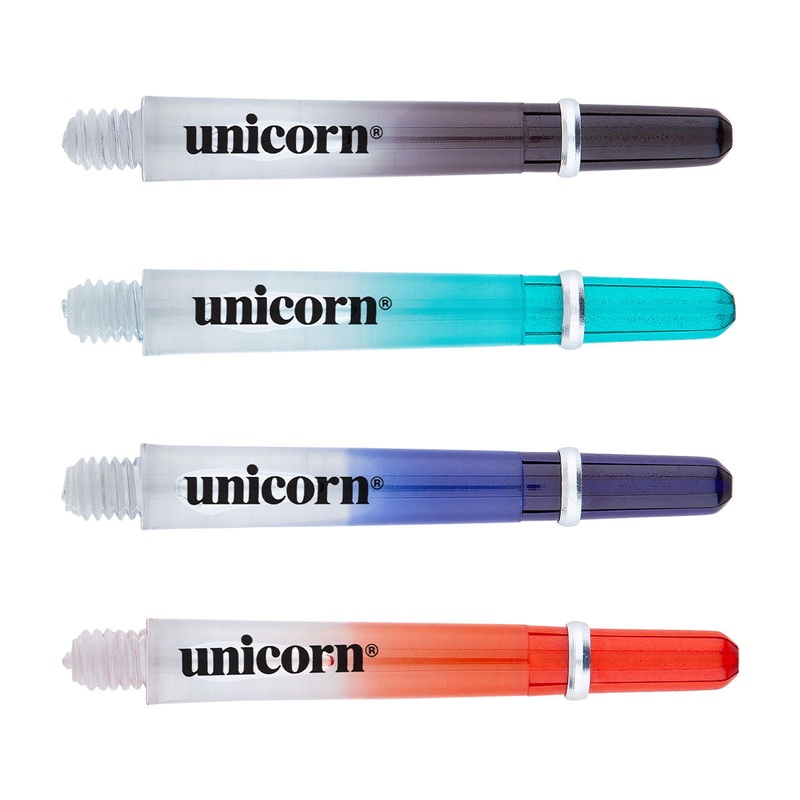 Gripper 4 2-Tone Dart Shafts by Unicorn Blue Short