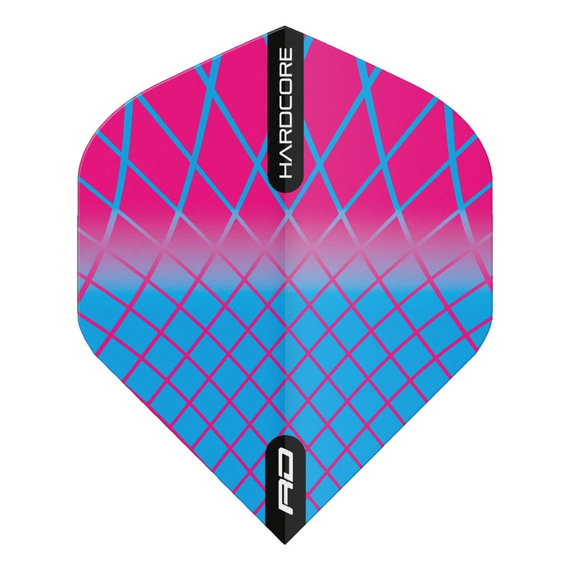 Hardcore Radical Harlequin Standard Dart Flights by Red Dragon