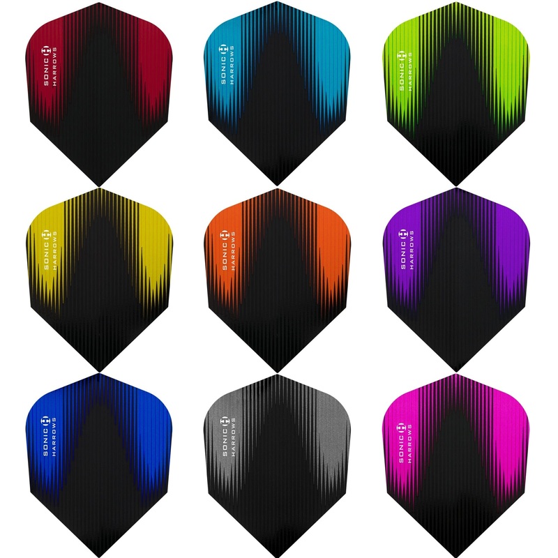 *Harrows Sonic X Dart Flights – Std Shape – Sonic-X Aqua Blue