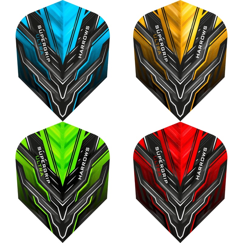 Harrows – Supergrip Ultra – Standard Dart Flights Aqua