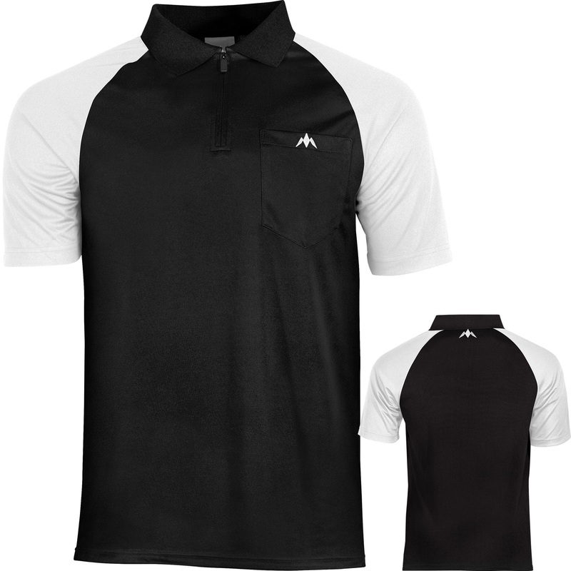 Mission Darts EXOS Cool SL Dart Shirt – Black & White 2XL