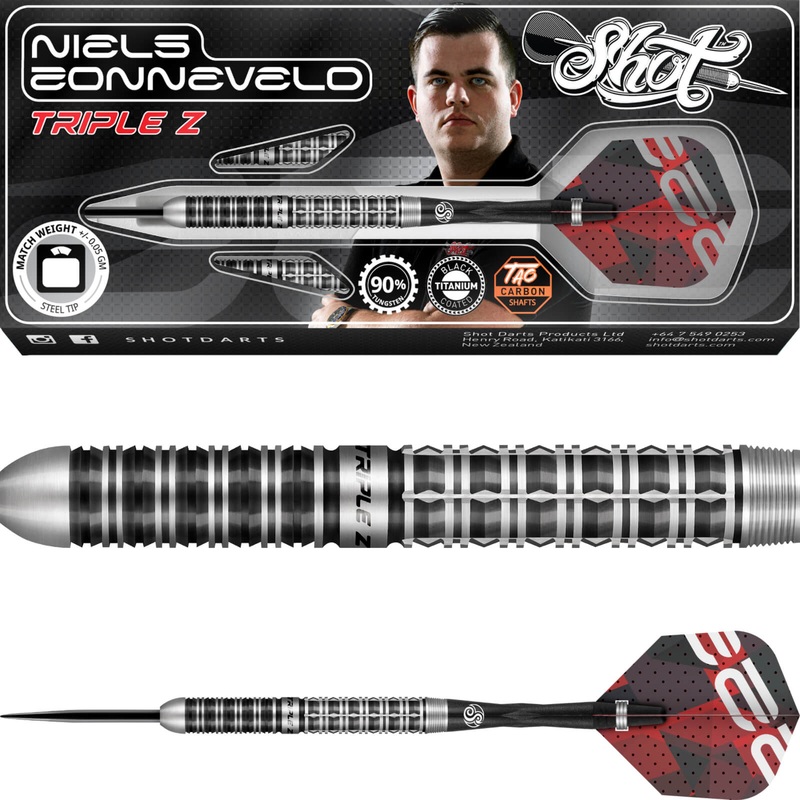 Shot – Niels Zonneveld 2.0 Darts – Steel Tip – 90% Tungsten – 23g 24g 23 grams