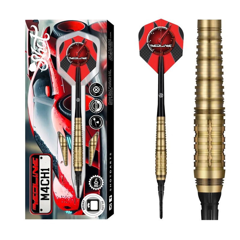 Shot Redline M4CH1 80% Tungsten Soft Tip Darts 20 GRAM