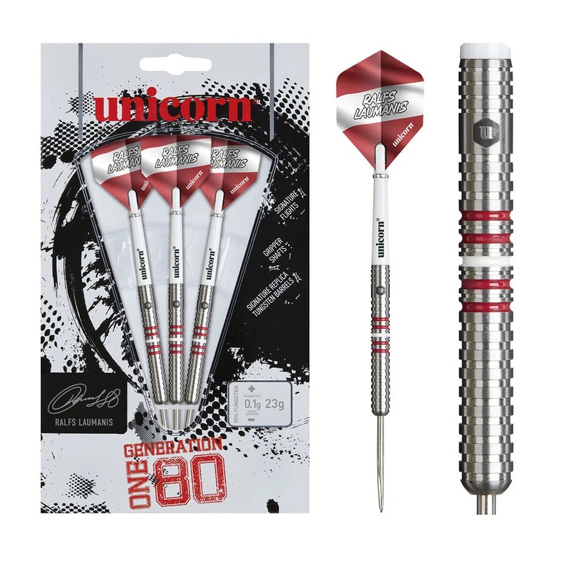 Unicorn Ralfs Laumanis Gen1 90% Tungsten Steel Tip Darts 23 GRAM