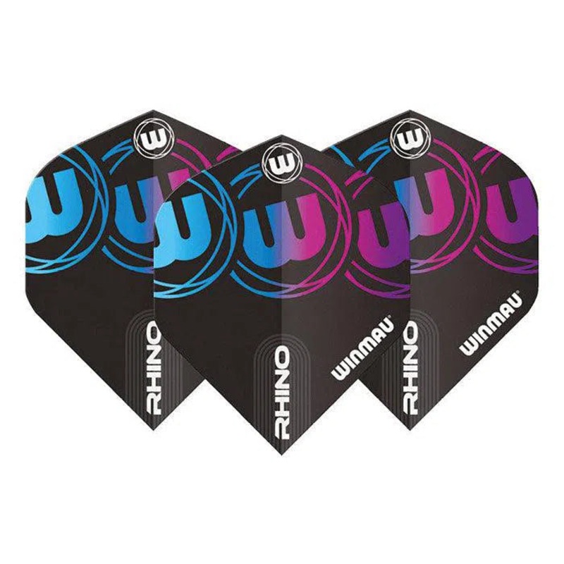Winmau Rhino Standard Extra Thick Blue & Purple Flights
