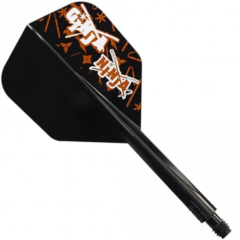 Condor AXE Dart Flights – Matt Campbell – Ginja Ninja – Small – Black Long