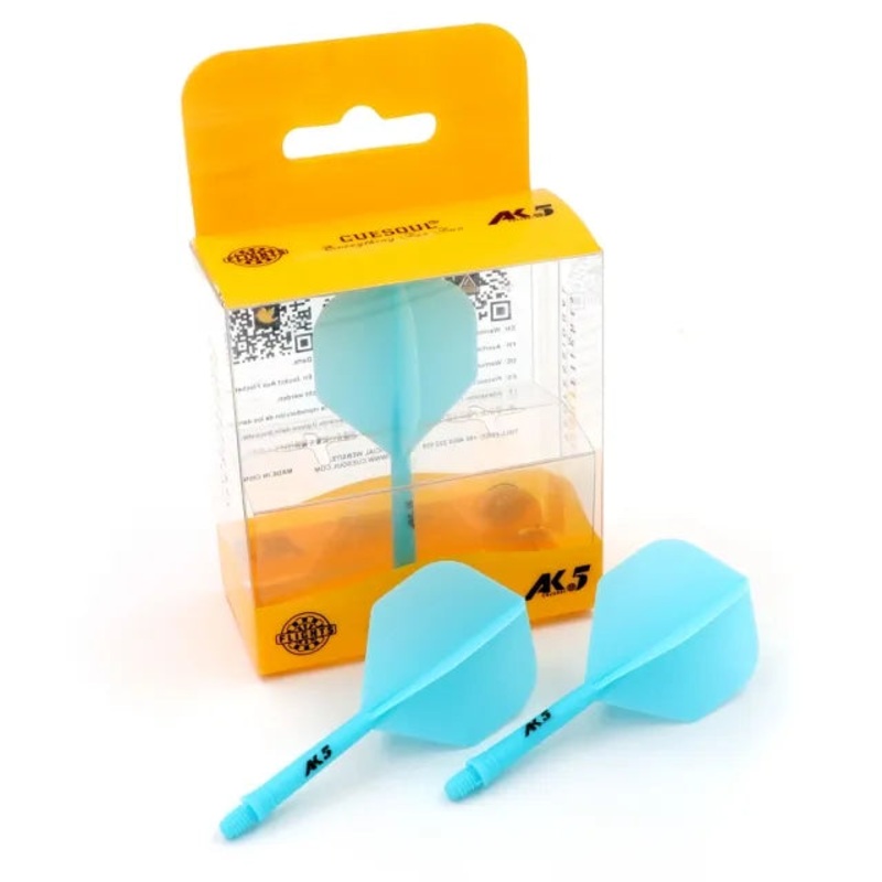 CUESOUL ROST AK5 Integrated Dart Shaft & Flight – Standard Shape – Long – Blue Blue Long (33mm in length excluding thread) Standard