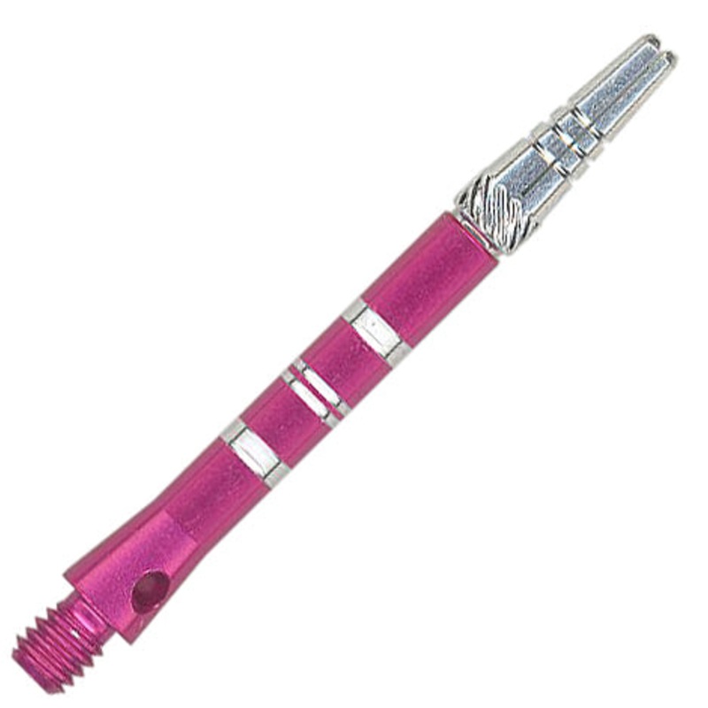 Dart World Top Spin Dart Shafts – Medium Pink