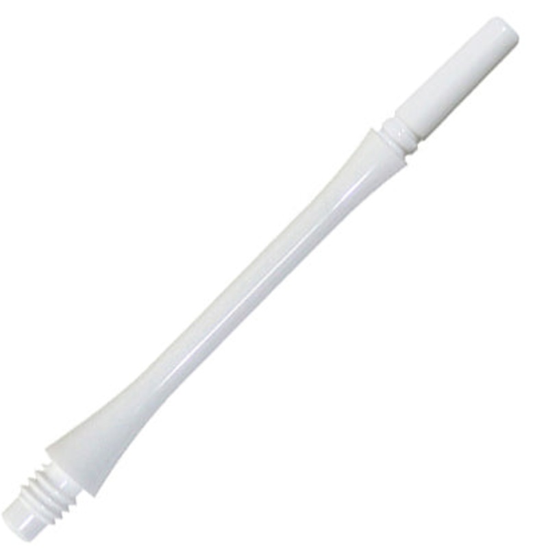 Fit Flight Gear Slim Locked Dart Shafts – Super Medium #6 (35.0mm) White