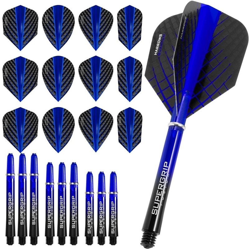 Harrows Quantum Fusion – Flight & Shaft Combo Kit – Mixed – Blue