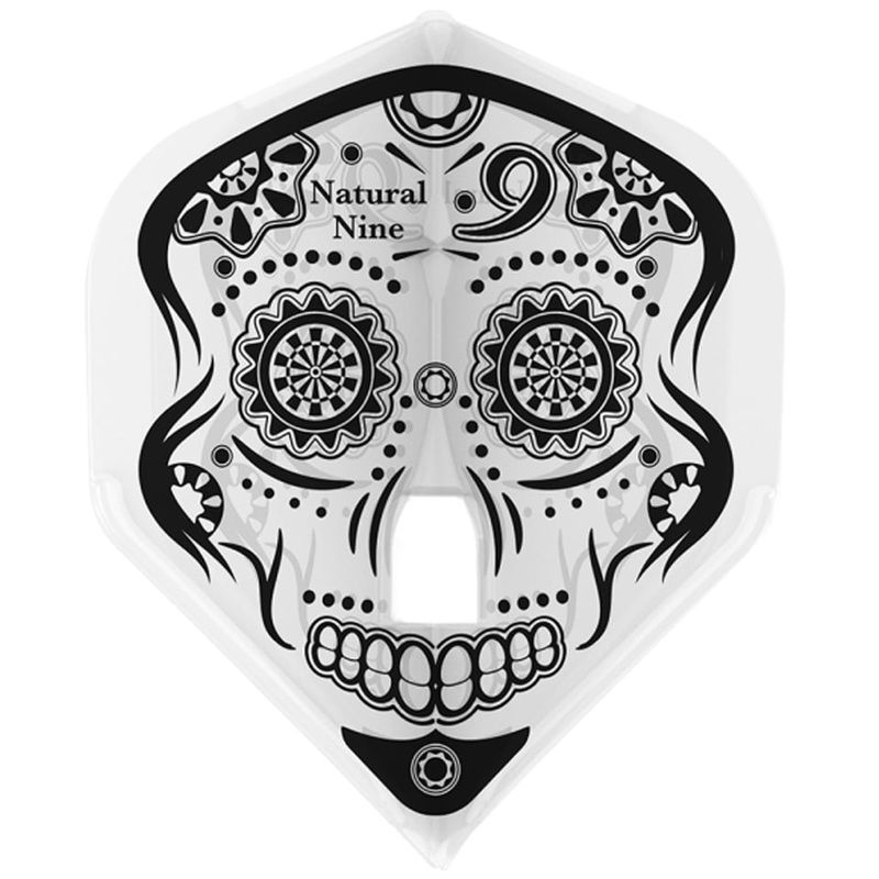 L-Style Pro Natural Nine Calavera White Dart Flights – L1 / Standard