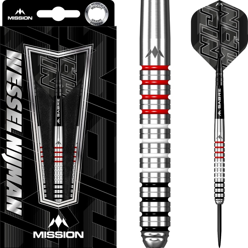 Mission – Wessel Nijman Darts – Steel Tip – 95% Tungsten – 23g 25g 23 grams