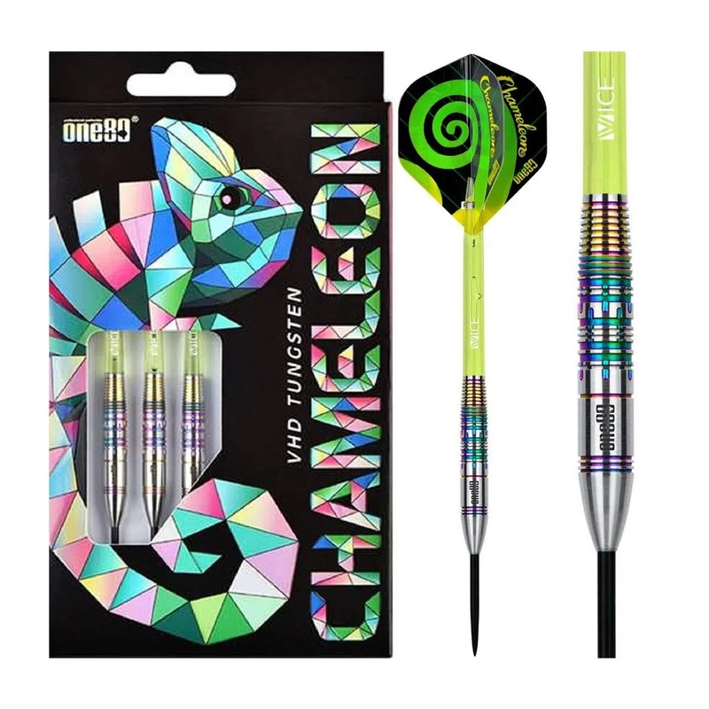 One80 Chameleon Peridot 90% Tungsten Steel Tip Darts 22 GRAM