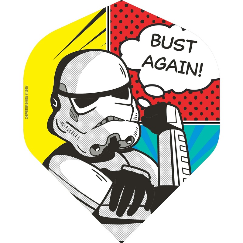 Original StormTrooper Dart Flights – Official Licensed – No2 – Std – Storm Trooper – Bust Again