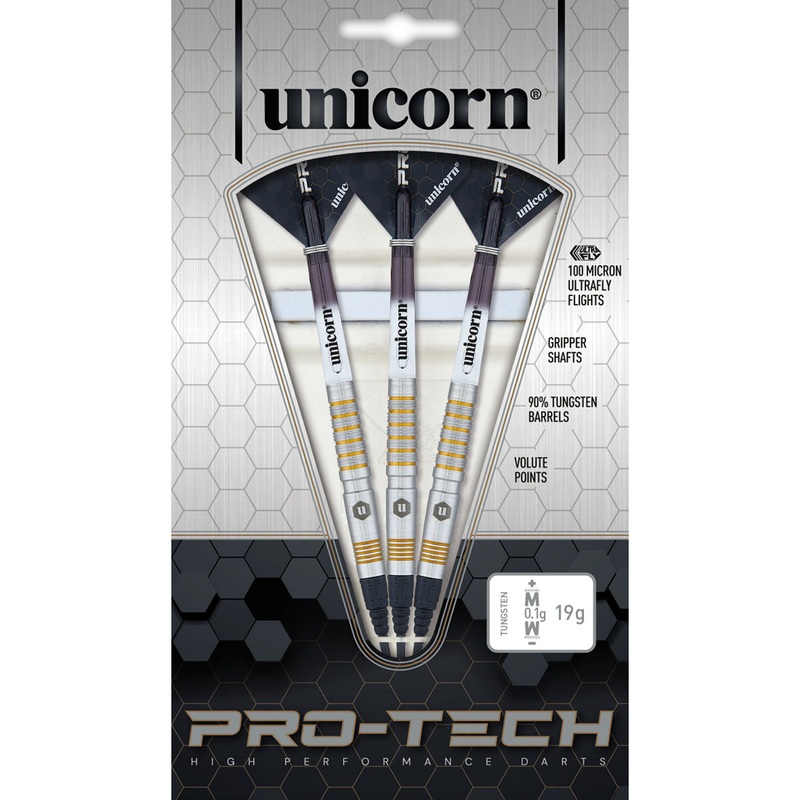 Protech Style 2 90% Tungsten Dart Soft Tip Darts by Unicorn 17 Gram