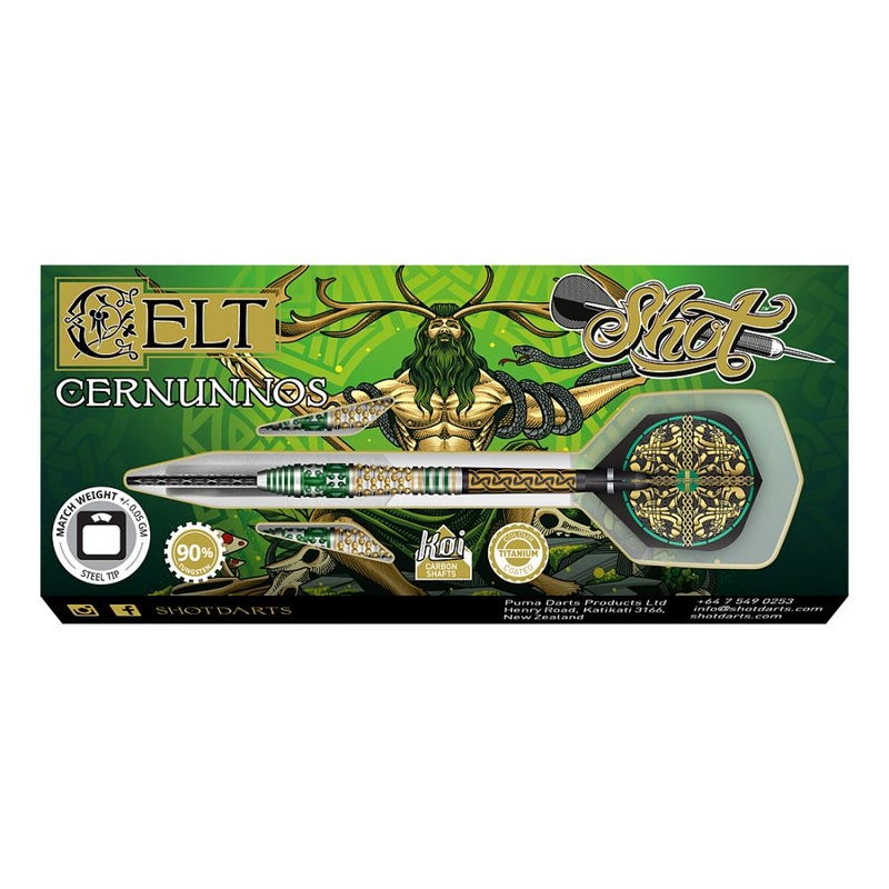 Shot Celt Cernunnos Steel Tip Darts 22 grams