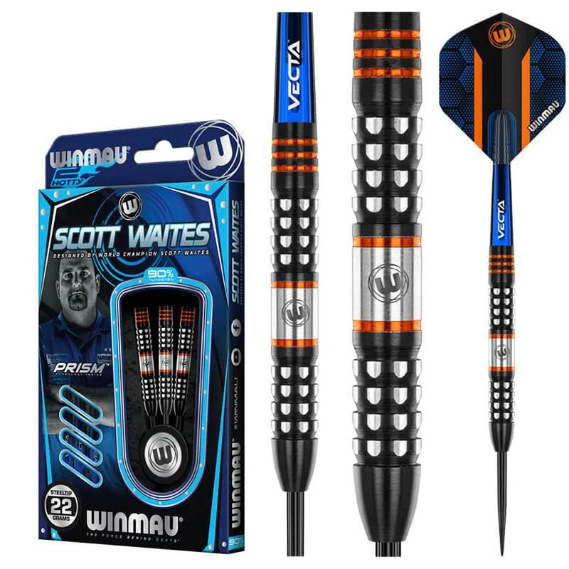 Winmau Scott Waites 90% Tungsten Steel Tip Darts 22 GRAM