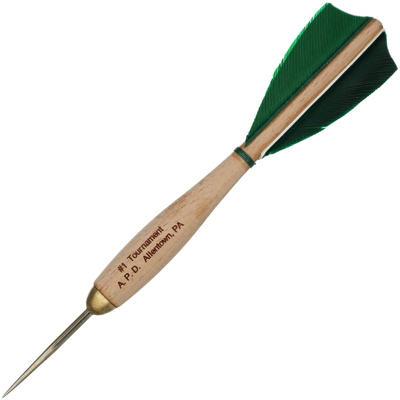 American Pro Dart Woody Steel Tip Darts – 13.5gm Green (4 Sets)