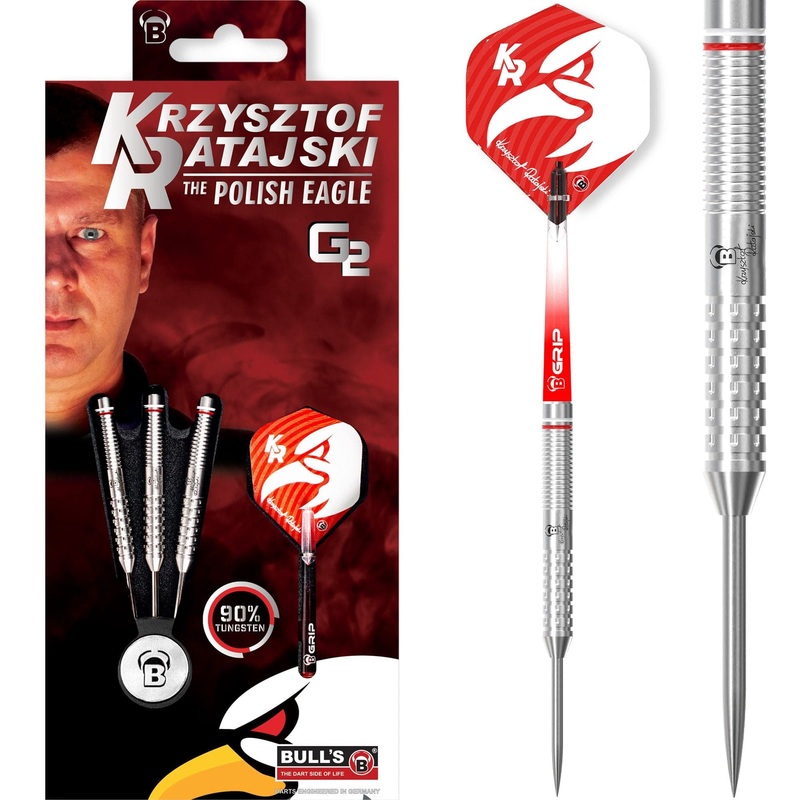 BULL’S Krzysztof Ratajski Darts – Steel Tip – The Polish Eagle – Original Generation 2 24g