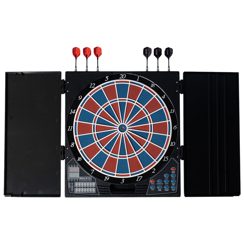 BULL’S Lightning RB Electronic Dartboard – Soft Tip – inc. 2 sets of darts