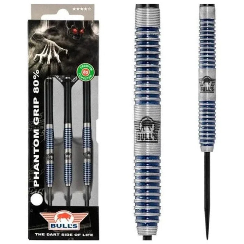 Bull’s NL Phantom Grip 80% Tungsten Steel Tip Darts 21 GRAM