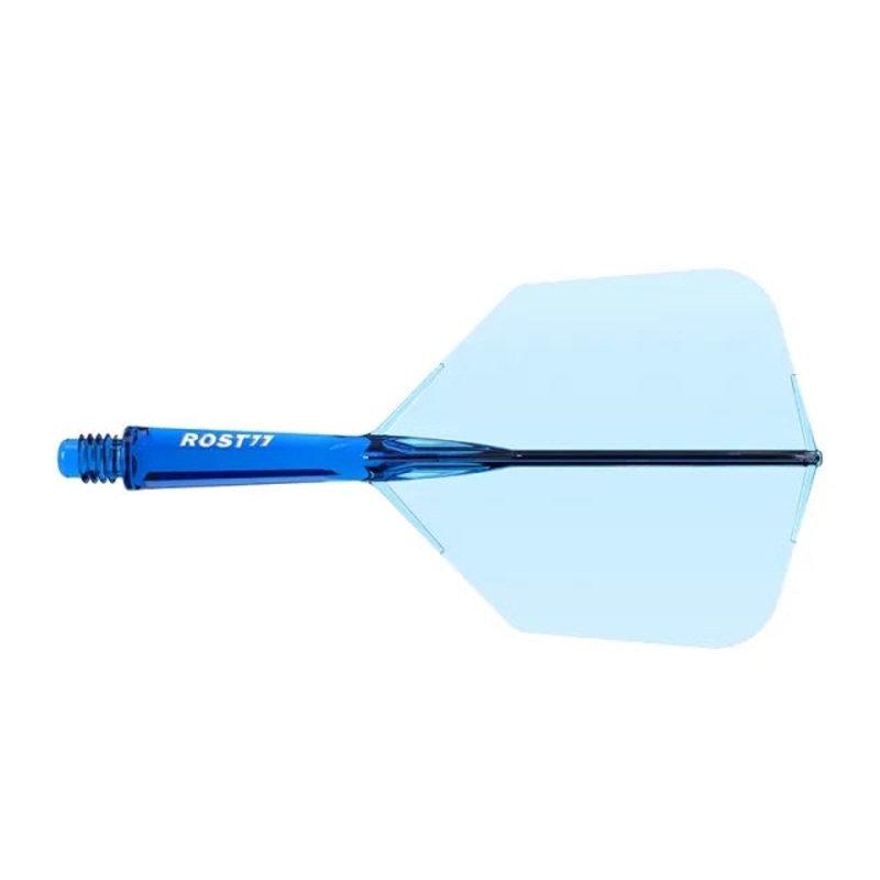 CUESOUL ROST 77 Integrated Dart Shaft & Flight – Big Wing Shape – Medium – Transparent Blue Transparent Blue Medium (28mm in length excluding thread) Big Wing