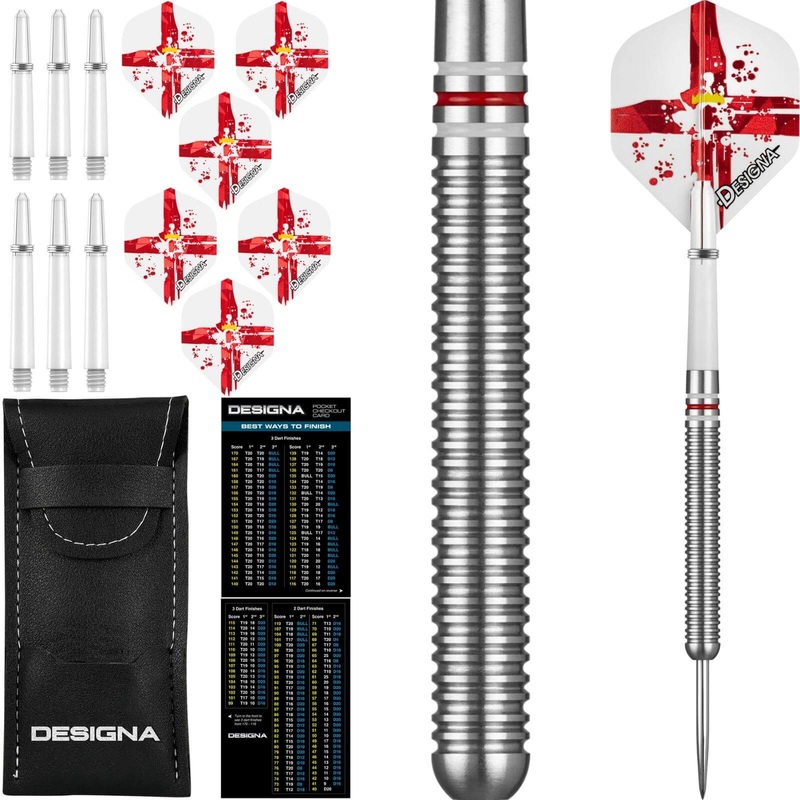 Designa – Patriot-X Darts – Northern Ireland – Steel Tip – 90% Tungsten – 22g 24g 22 grams
