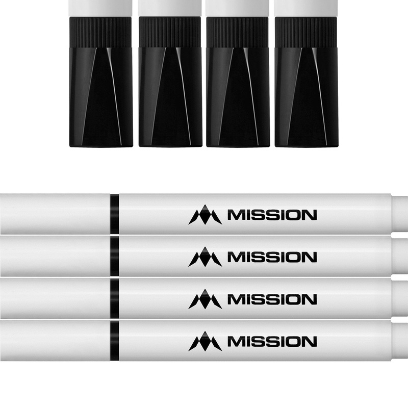 Mission – Marker Pens – Dry Wipe – Pack 4 – Black