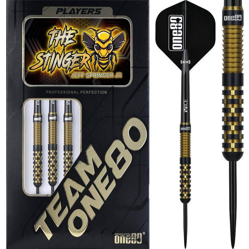 One80 Jeff Springer Darts – Steel Tip – 90% Tungsten 22g