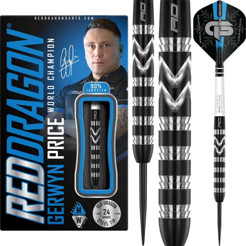 Red Dragon – Gerwyn Price World Champion SE Darts – Steel Tip – 90% Tungsten – 24g 26g 24 grams