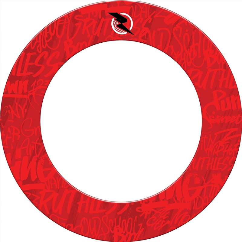 Ruthless Dartboard Surround – Professional – Graffiti Red